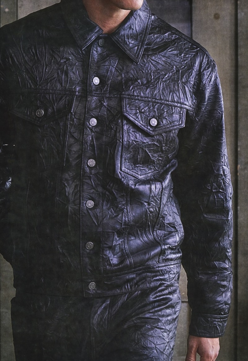 guess usa distressed denim fur boots jacket woman naked body nude
