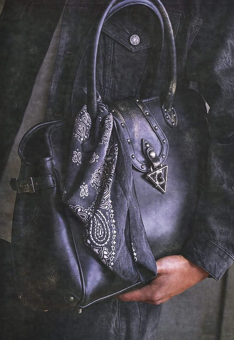 guess usa distressed denim fur boots jacket woman naked body nude