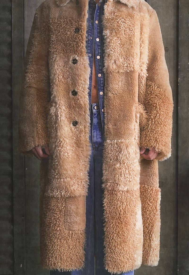 guess usa distressed denim fur boots jacket woman naked body nude