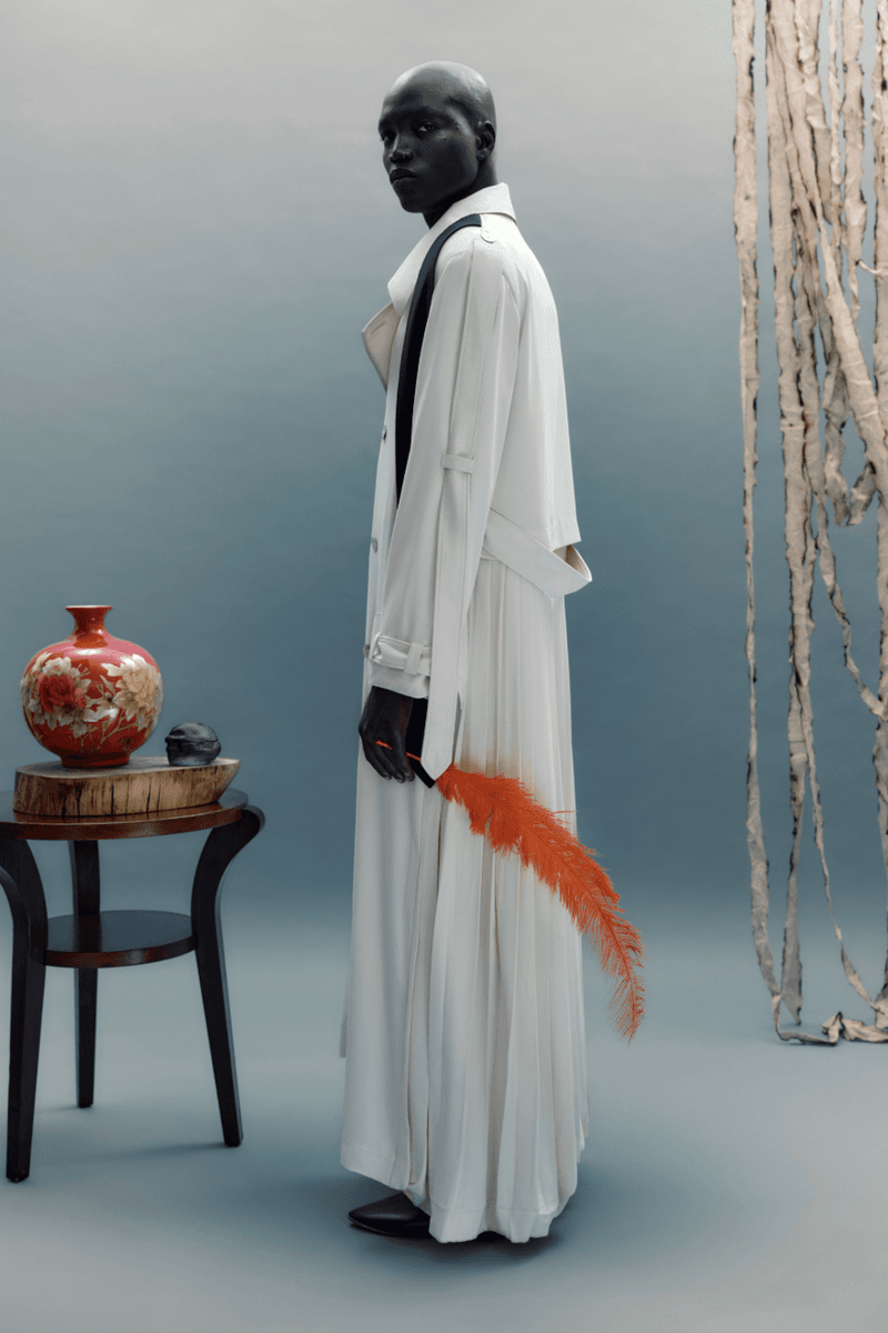 manuel mathieu holding his own sculptural fragrances, perfume, scent, art, beauty