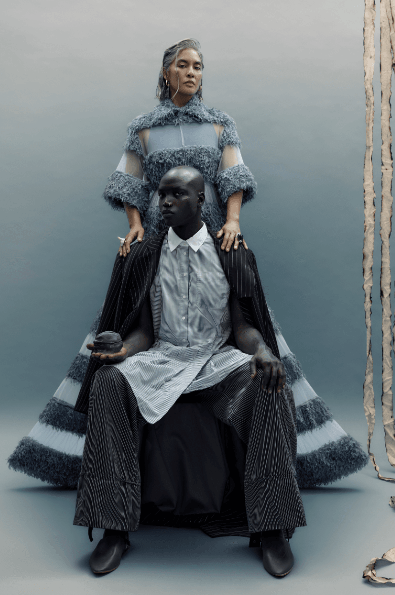 manuel mathieu holding his own sculptural fragrances, perfume, scent, art, beauty