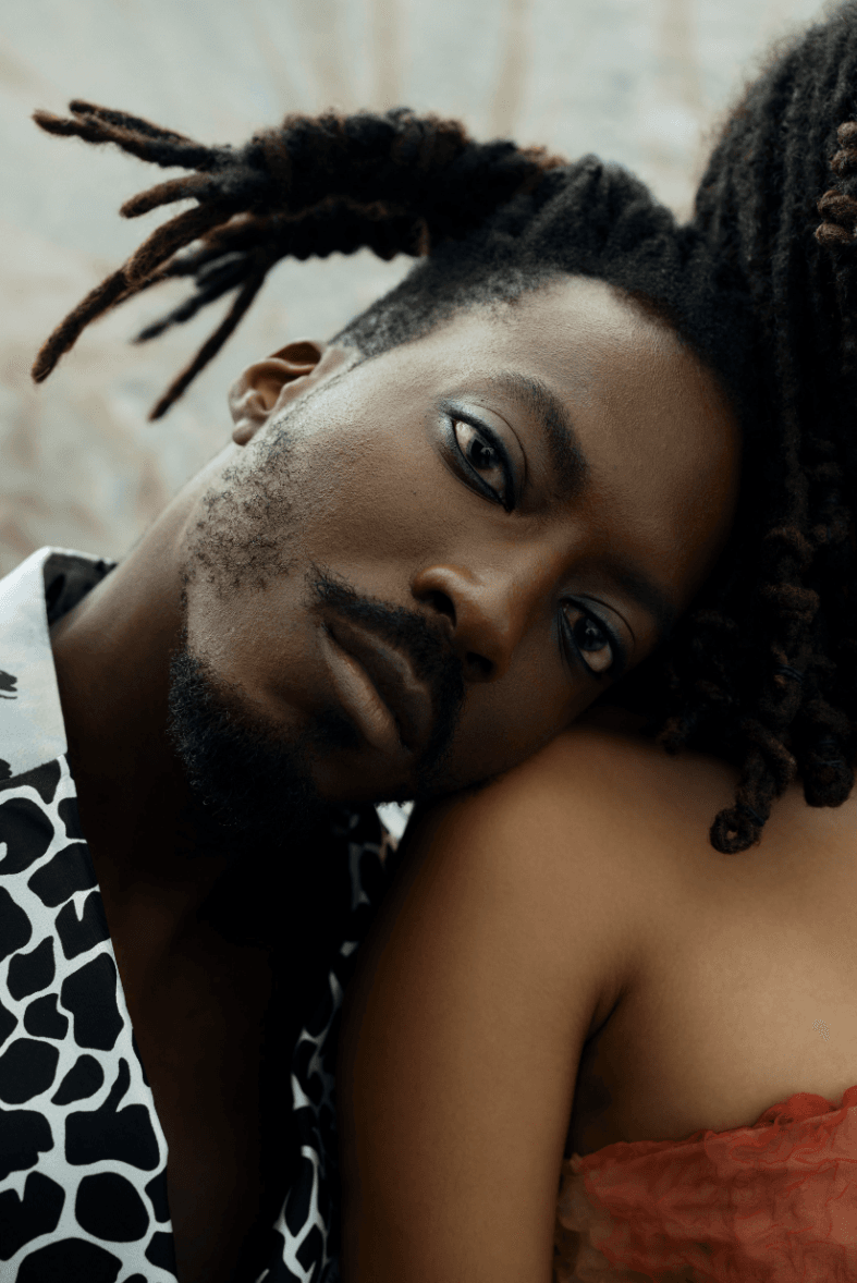 manuel mathieu holding his own sculptural fragrances, perfume, scent, art, beauty