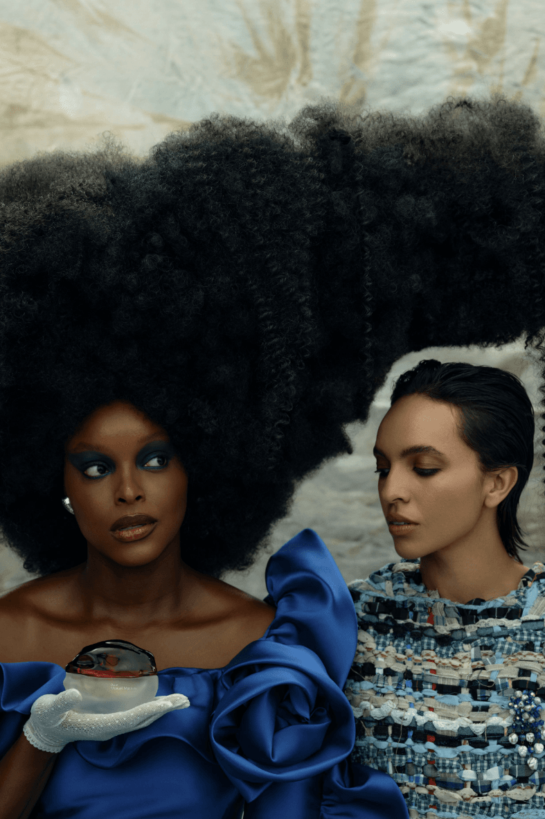 manuel mathieu holding his own sculptural fragrances, perfume, scent, art, beauty