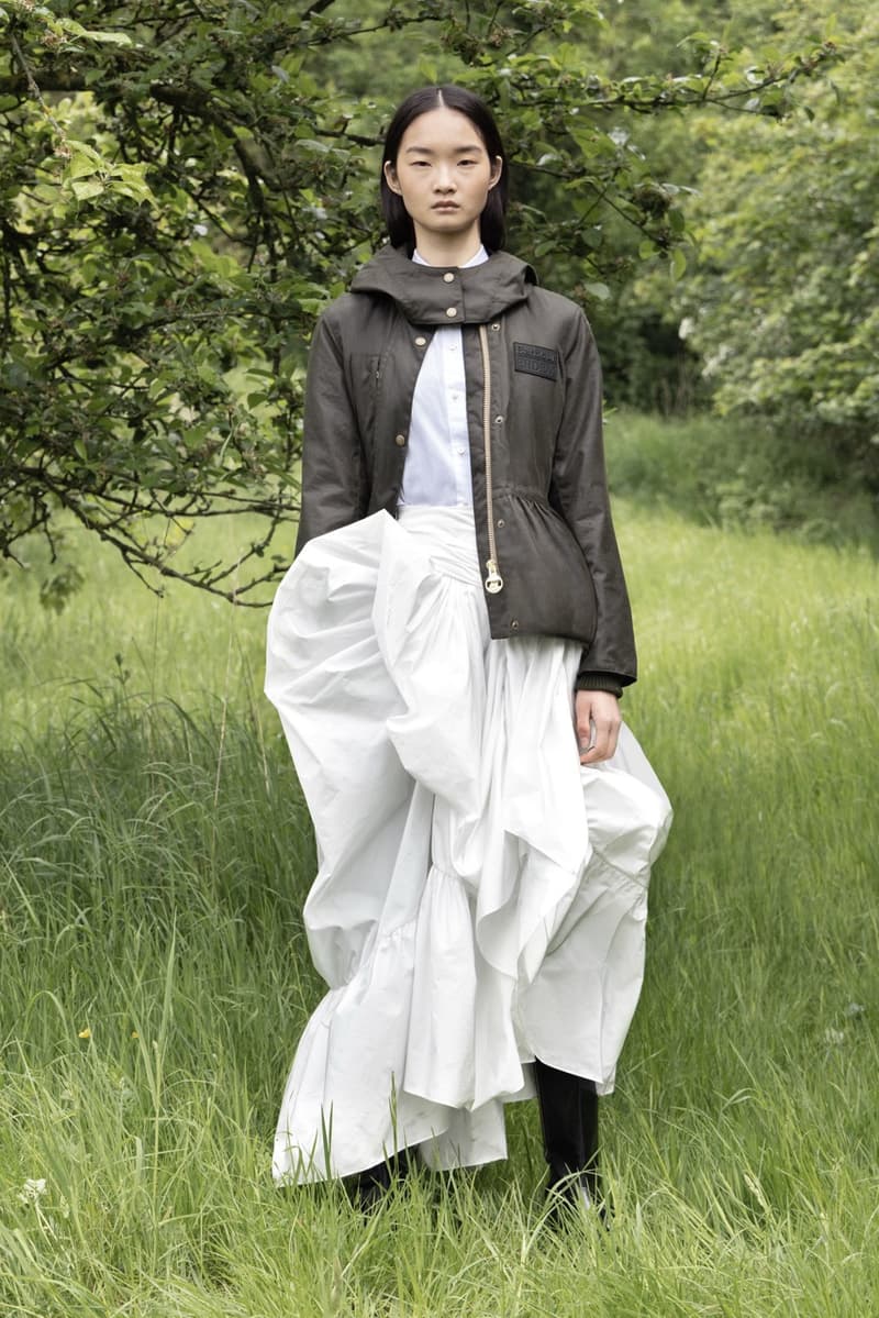 barbour erdem wax jackets coats floral print bloom 