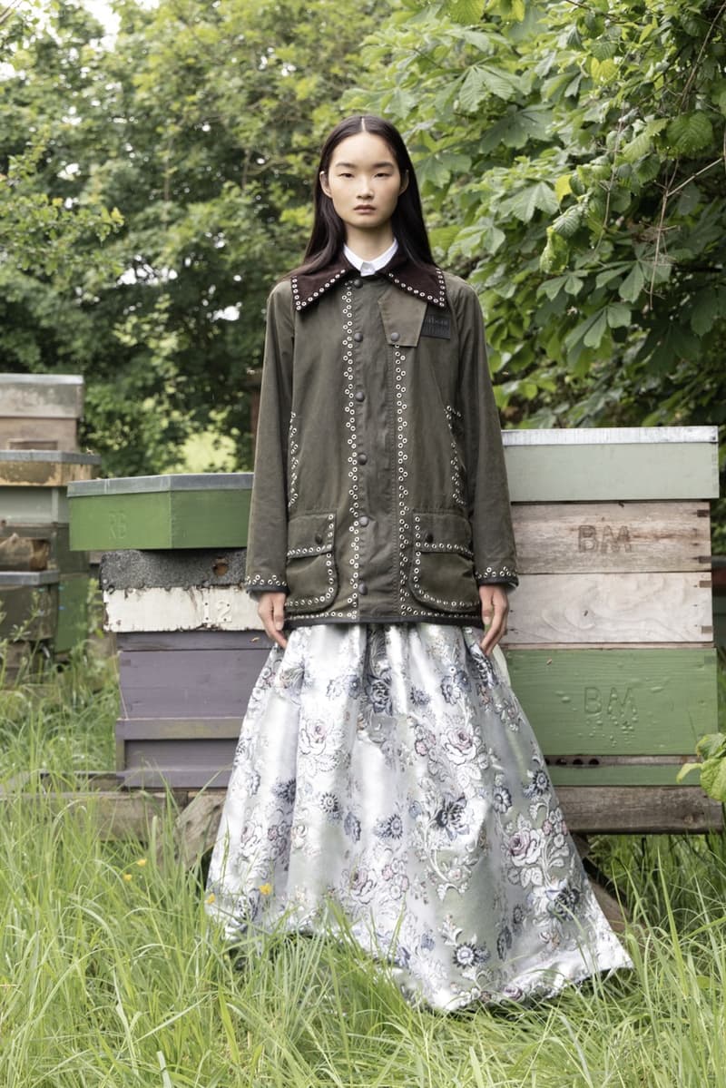 barbour erdem wax jackets coats floral print bloom 