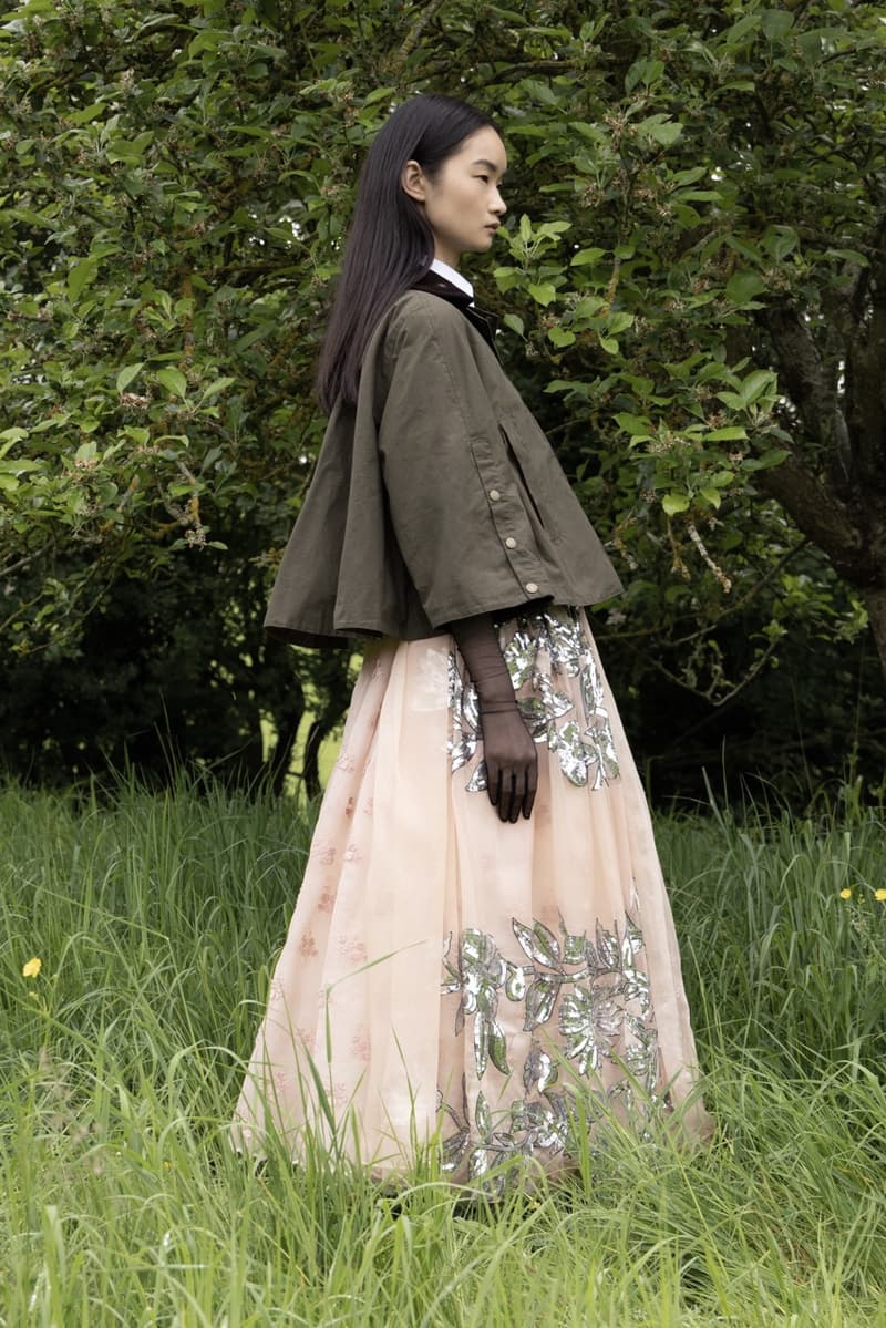 barbour erdem wax jackets coats floral print bloom 