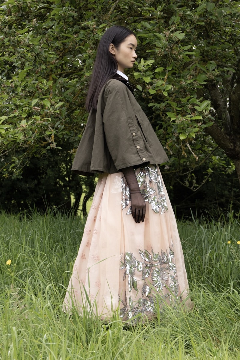 barbour erdem wax jackets coats floral print bloom 