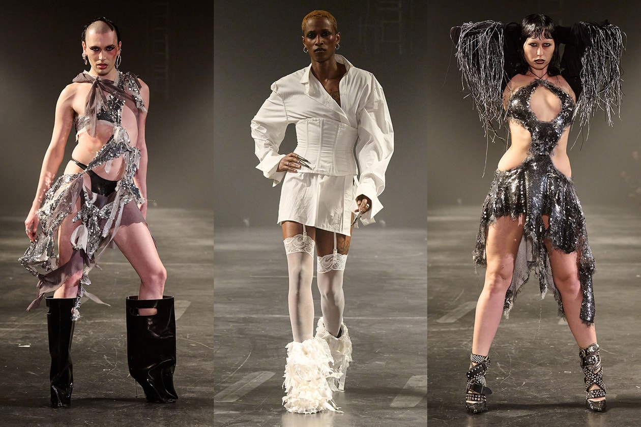 copenhagen fashion week runway drag queen masculina fur shorts boots 