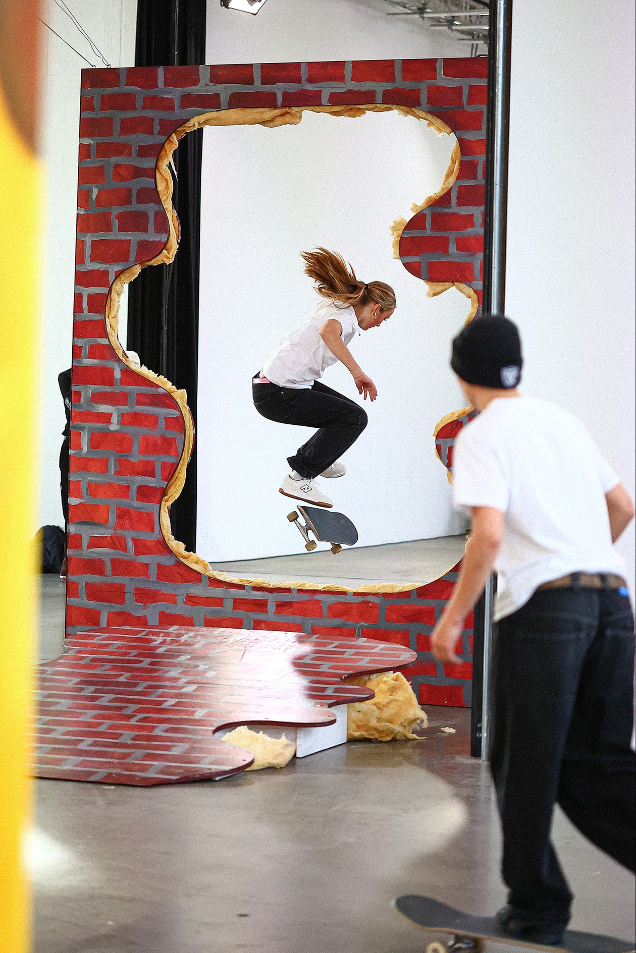 female skateboarders skating copenhagen new balance skate ramp competition