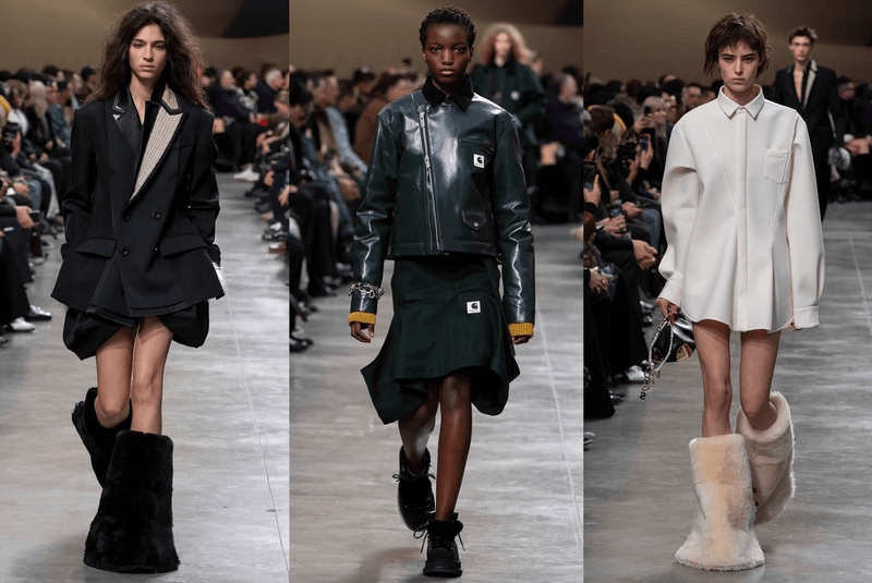 jurassic pre historic fashion fur dinosaurs copenhagen paris runway boots