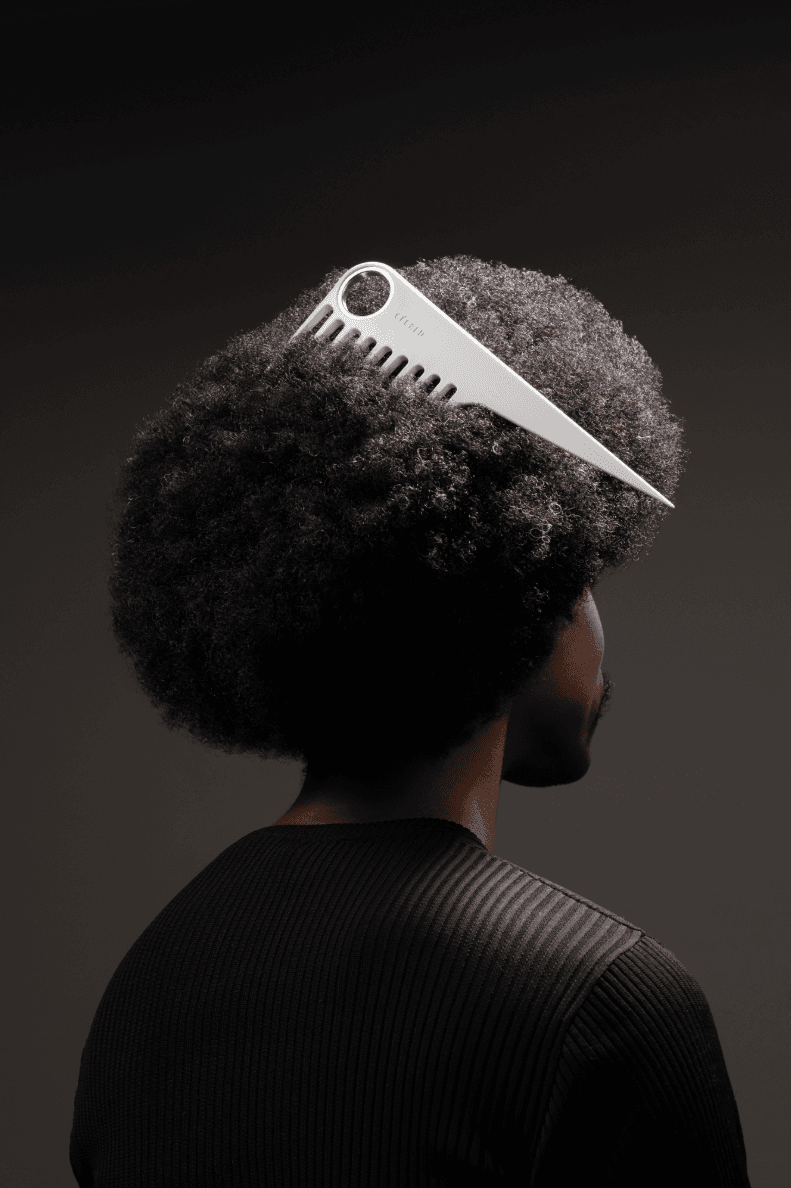 afro with cecred comb in it, beyonce, haircare, hair tools, beauty