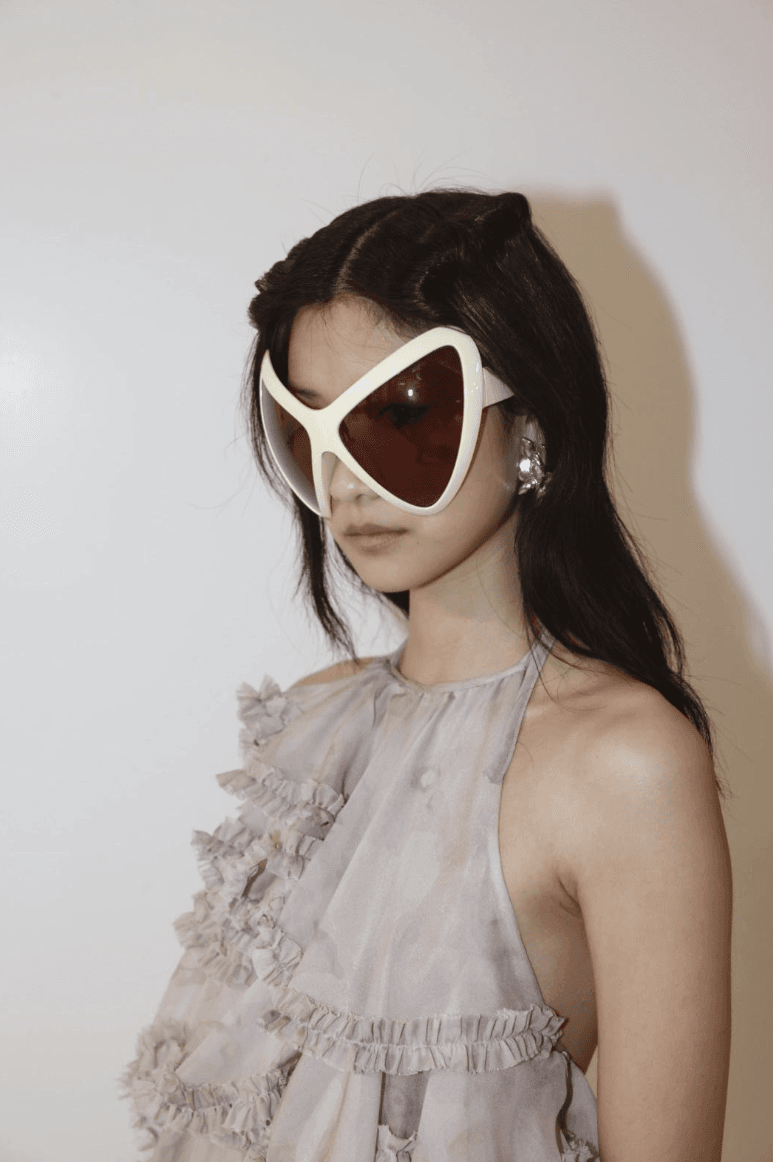 models backstage at collina strada wearing ilia makeup and bumble and bumble hair, fall winter 2025 new york fashion week