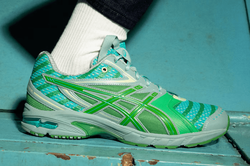 kiko kostadinov asics gel sneaker green blue brown yellow burgundy pink