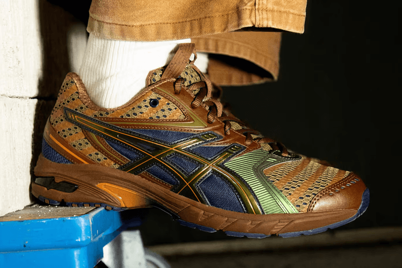 kiko kostadinov asics gel sneaker green blue brown yellow burgundy pink