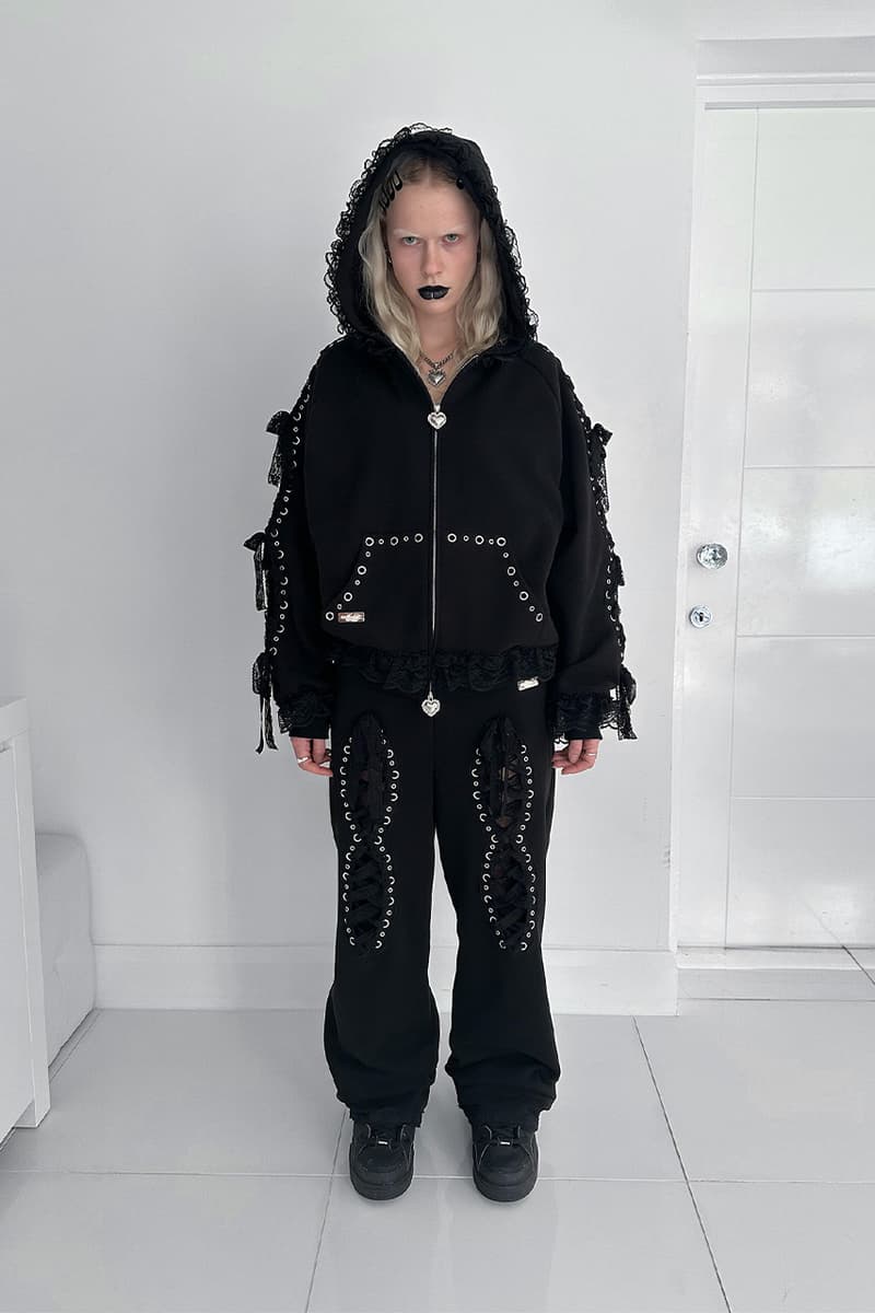 Named Collective, Valentine's Day, BAD ROMANCE, Tracksuits, Black, Pink, Lace, Ruffles, Hoodies, Bikini