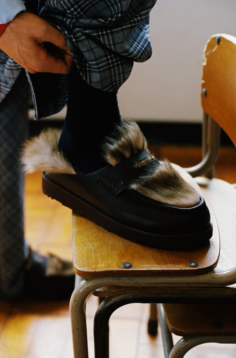 ugg ambush mary jane penny loafer white pink fur shoes