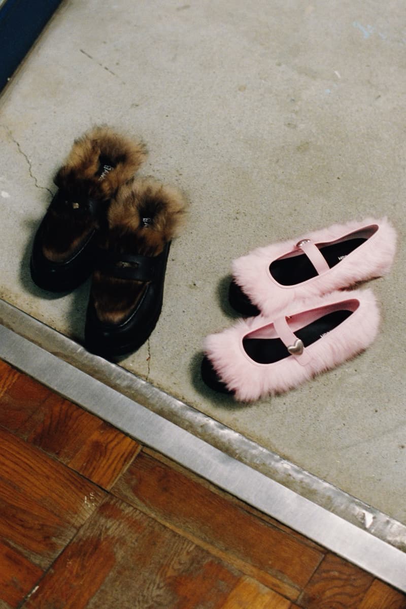 ugg ambush mary jane penny loafer white pink fur shoes