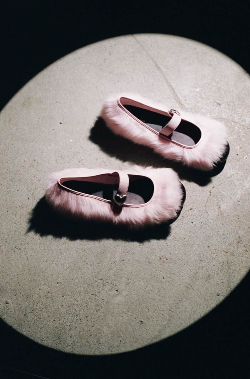 ugg ambush mary jane penny loafer white pink fur shoes