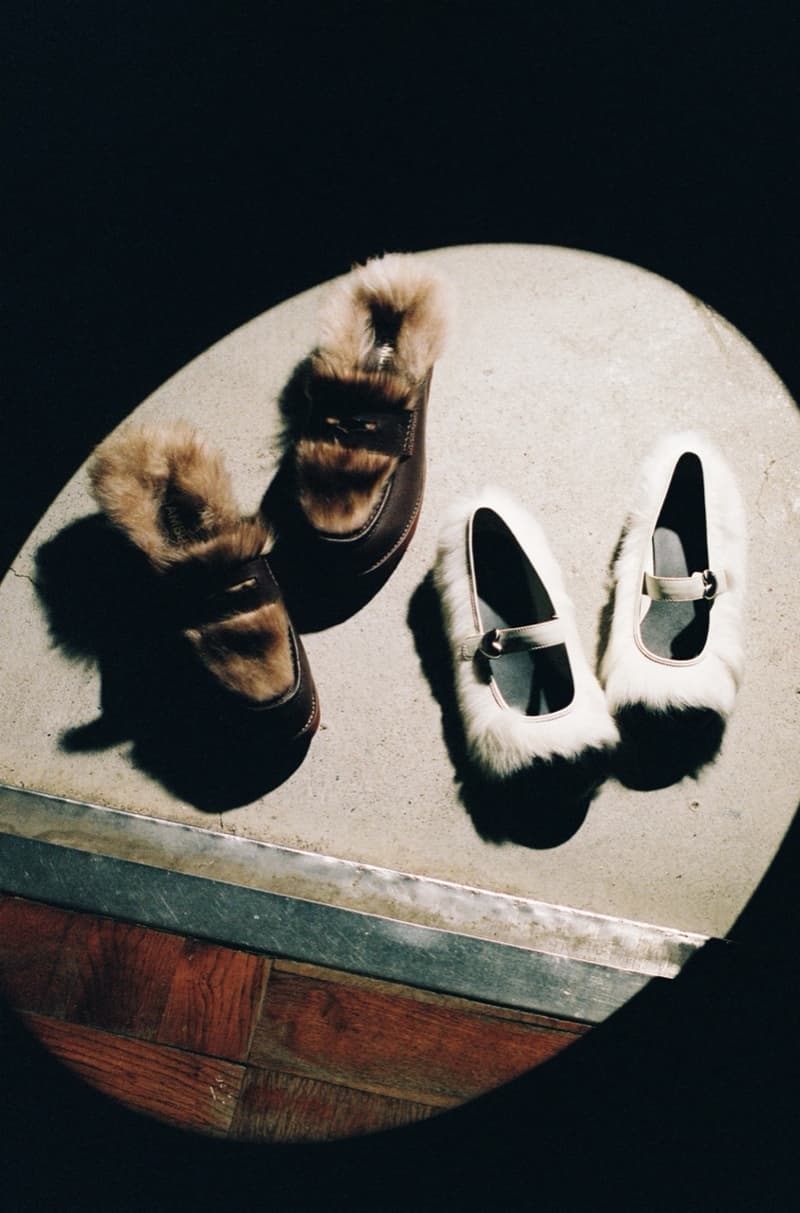 ugg ambush mary jane penny loafer white pink fur shoes