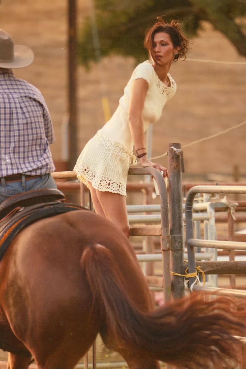 Frankies Bikinis, Bella Hadid, Collaboration, Swimwear, Skirts, Dresses, Tops, Bikinis, Bottoms, Shorts, Gingham, Red, Denim, White, Brown, 