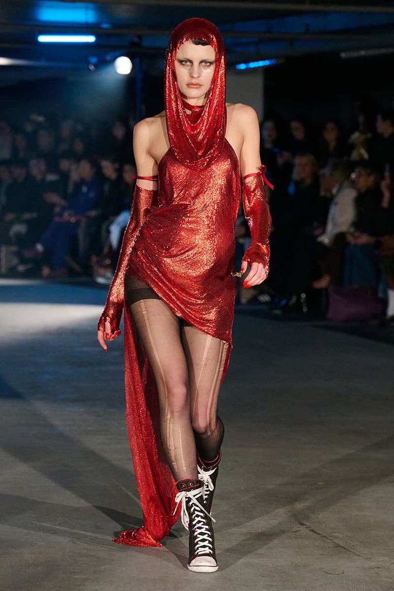 Sinead Gorey, Fall/Winter 2025, London Fashion Week, Runways, Converse, KFC, Collaboration, Sneakers, Coats, Jackets, Y2K, Office