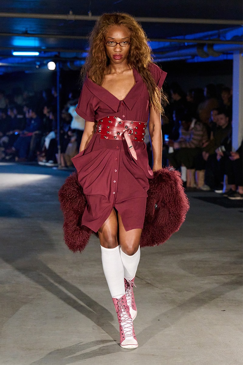 Sinead Gorey, Fall/Winter 2025, London Fashion Week, Runways, Converse, KFC, Collaboration, Sneakers, Coats, Jackets, Y2K, Office