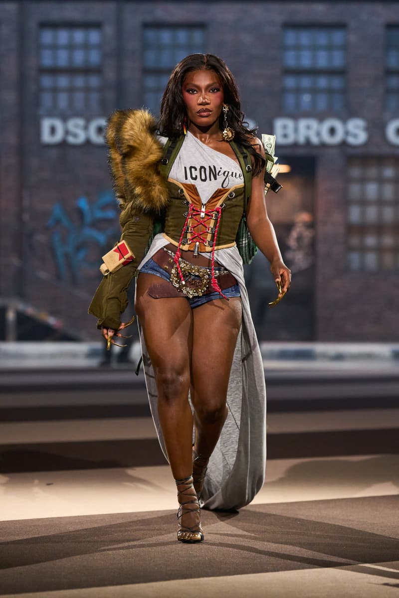 Dsquared2, Doechii, Naomi Campbell, JT, Amelia Gray, Alex Consani, FW25, Milan Fashion Week, Runway, First Look