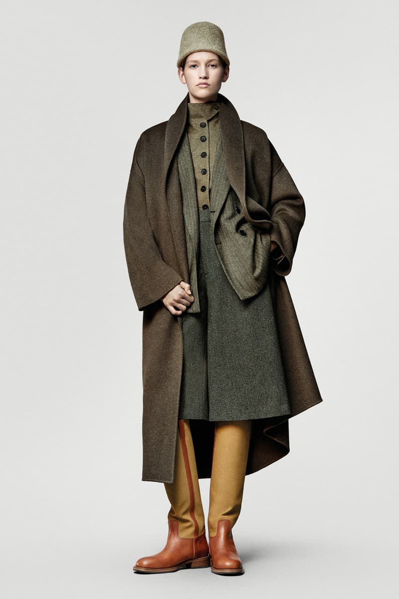 loro piana fall winter 2025 2026 horse riding equestrian milan fashion week kiosk hunting jacket jophpur needle bag tweed hats pantskirt argentina 