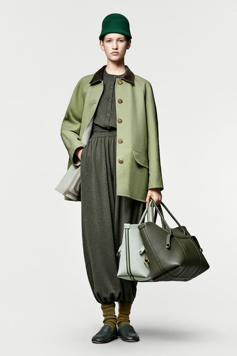 loro piana fall winter 2025 2026 horse riding equestrian milan fashion week kiosk hunting jacket jophpur needle bag tweed hats pantskirt argentina 
