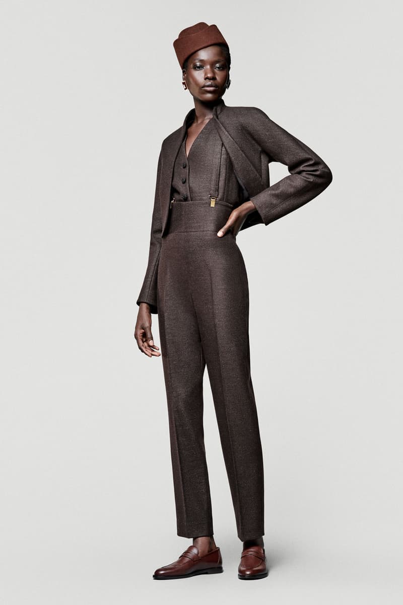 loro piana fall winter 2025 2026 horse riding equestrian milan fashion week kiosk hunting jacket jophpur needle bag tweed hats pantskirt argentina 