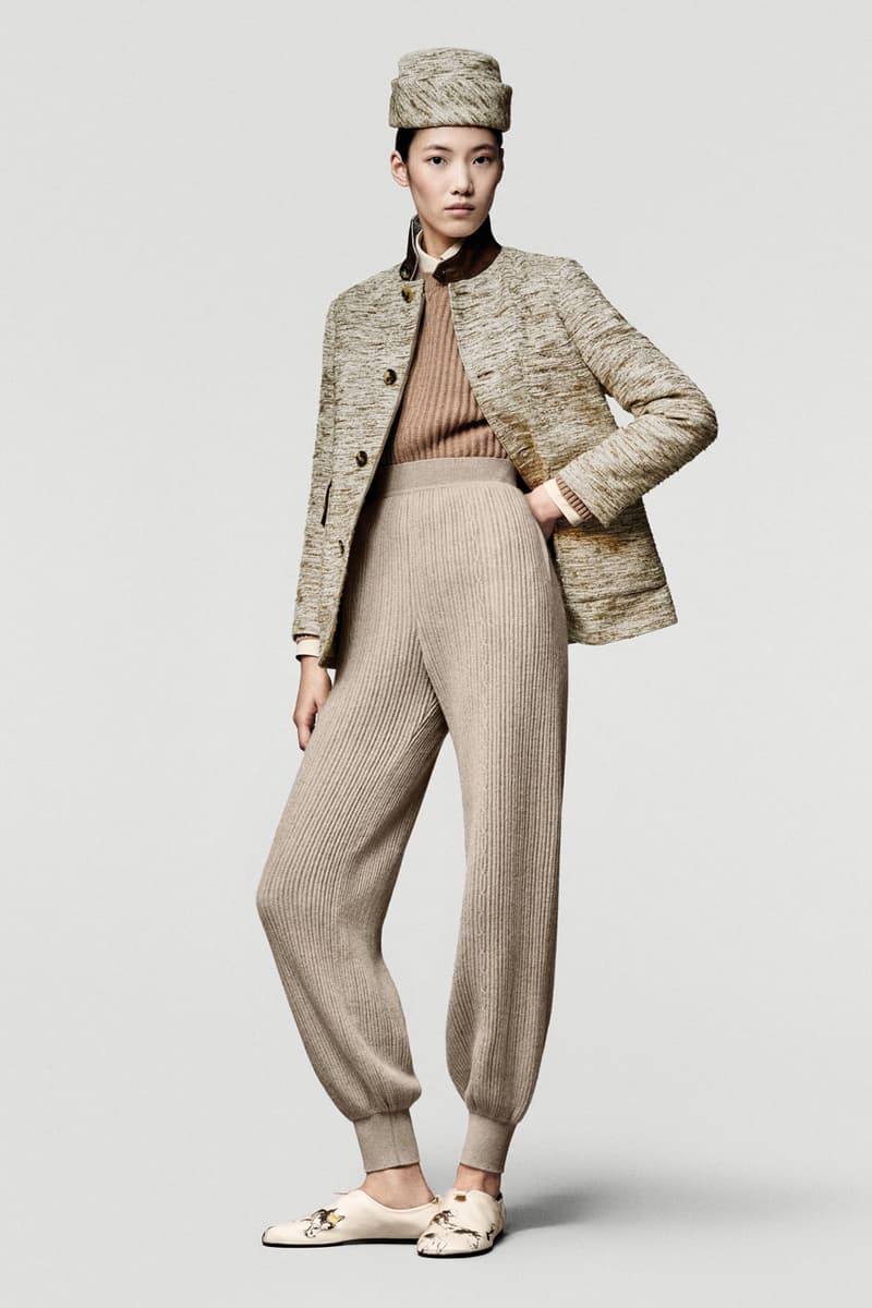 loro piana fall winter 2025 2026 horse riding equestrian milan fashion week kiosk hunting jacket jophpur needle bag tweed hats pantskirt argentina 