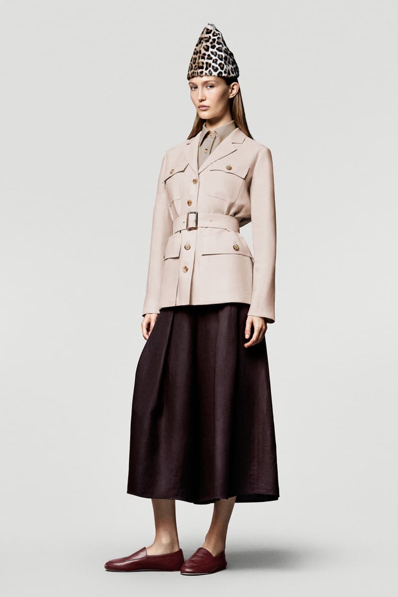 loro piana fall winter 2025 2026 horse riding equestrian milan fashion week kiosk hunting jacket jophpur needle bag tweed hats pantskirt argentina 