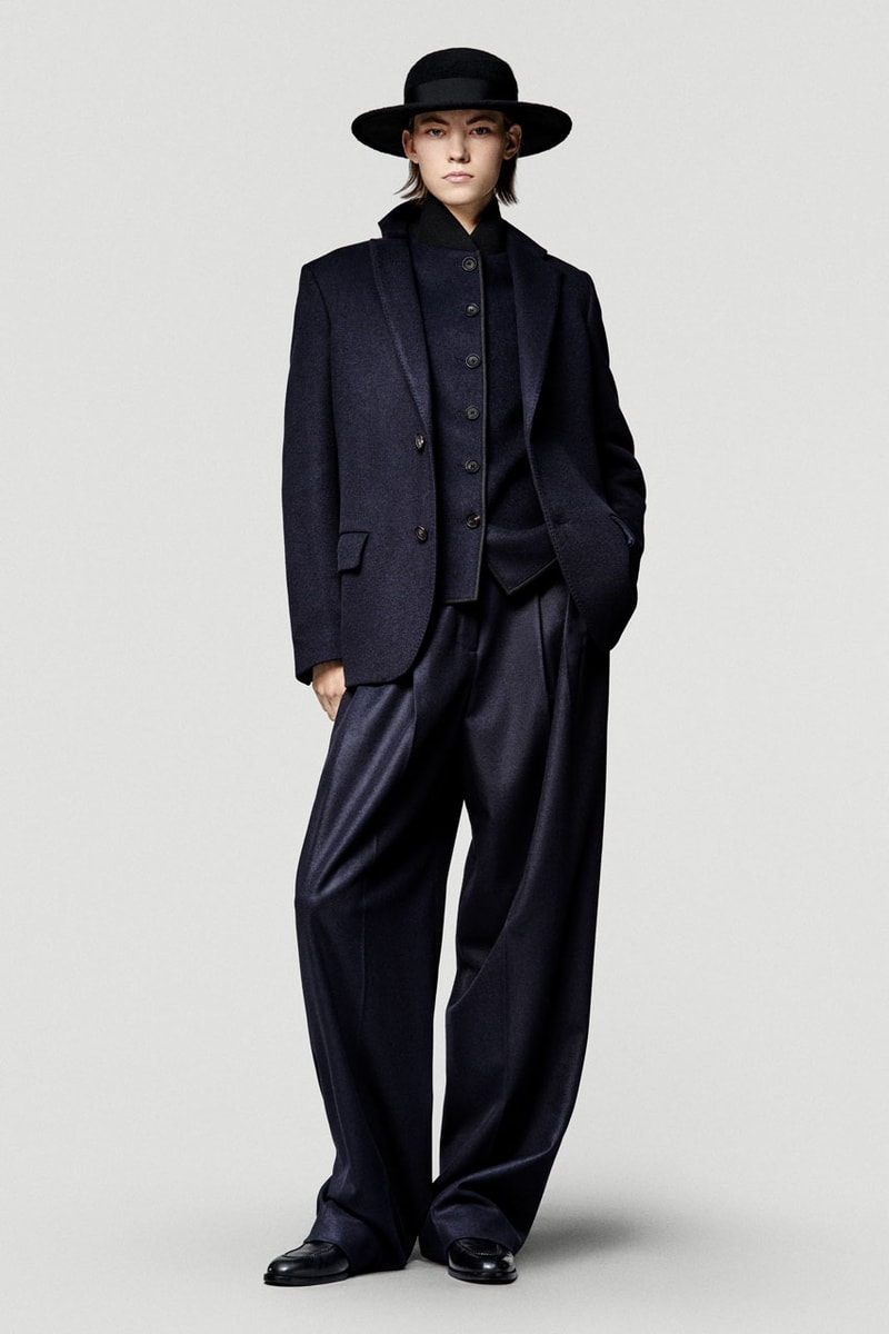 loro piana fall winter 2025 2026 horse riding equestrian milan fashion week kiosk hunting jacket jophpur needle bag tweed hats pantskirt argentina 