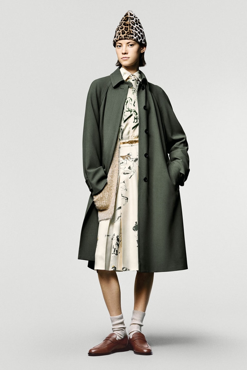 loro piana fall winter 2025 2026 horse riding equestrian milan fashion week kiosk hunting jacket jophpur needle bag tweed hats pantskirt argentina 