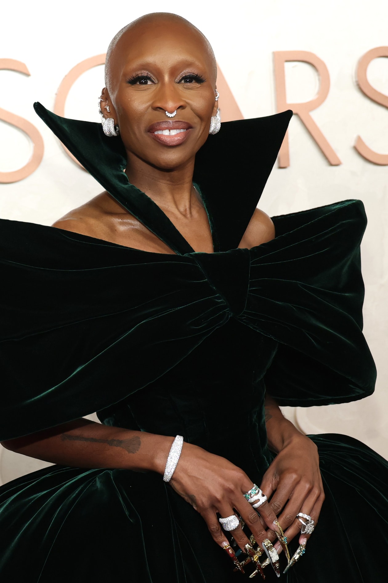 cynthia erivo, demi moore, ariana grande, lisa, rachel sennott, mikey madison, mikey madison, miley cyrus, doja cat, demi moore, lupita n'yongo, makeup and hair at the 97th academy awards, celebrities, beauty