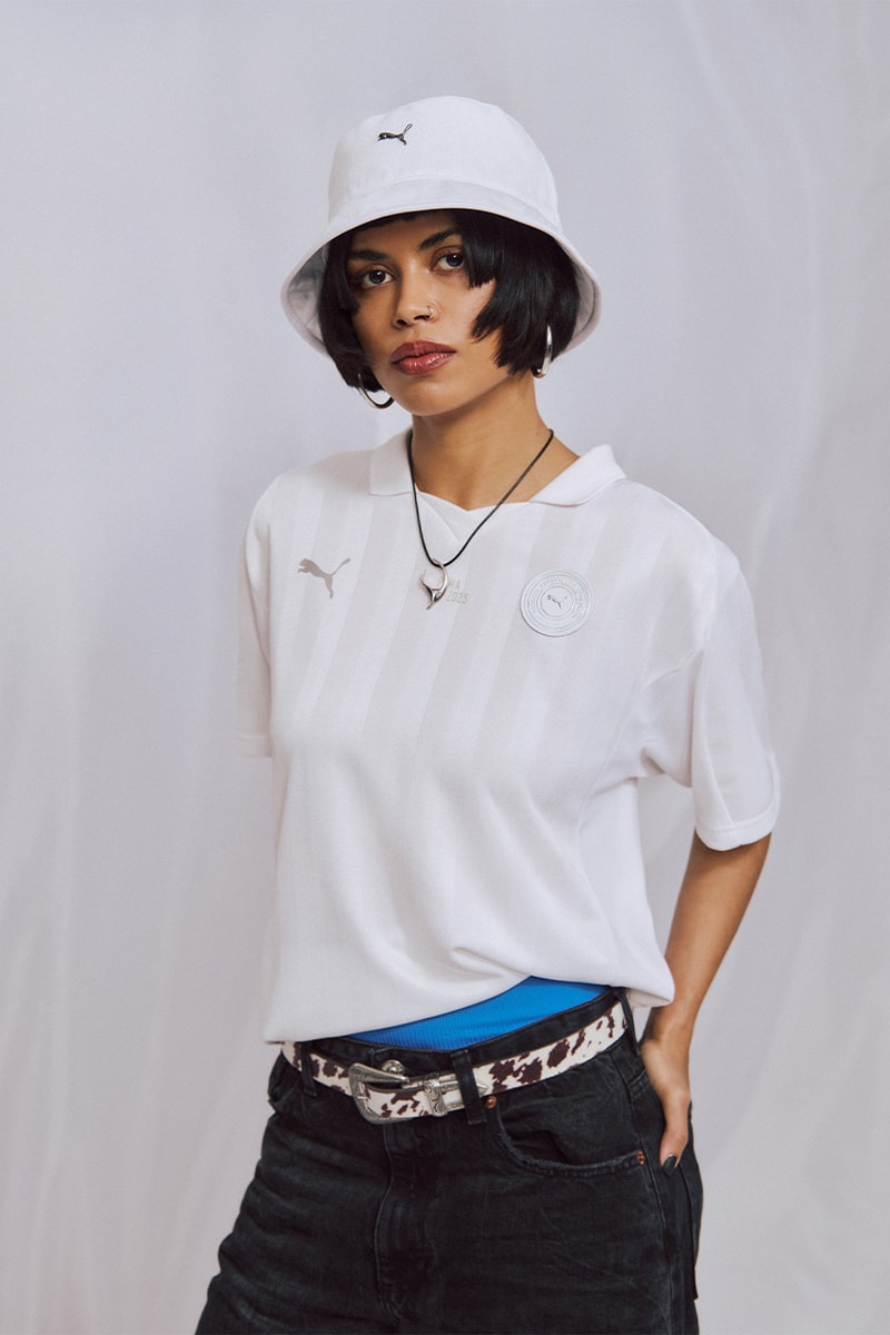 PUMA, JER-SHE, Collection, Women in Sports, Jerseys, Football, Basketball, Motorsports, Footwear, Skirts, Shorts, T-Shirts, White