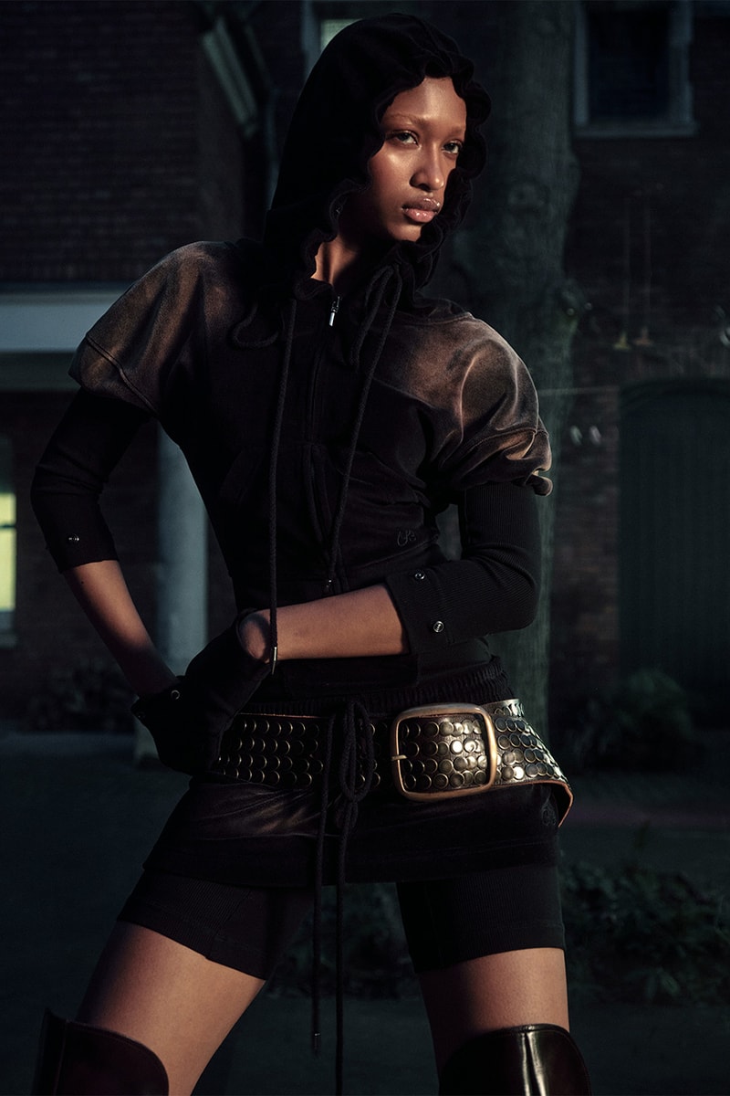 KNWLS, Iris Law, Fall/Winter 2025, Collection, Fur, White, Black, Brown, Maroon, Dress, Skirt, Jackets, Tops, Leather