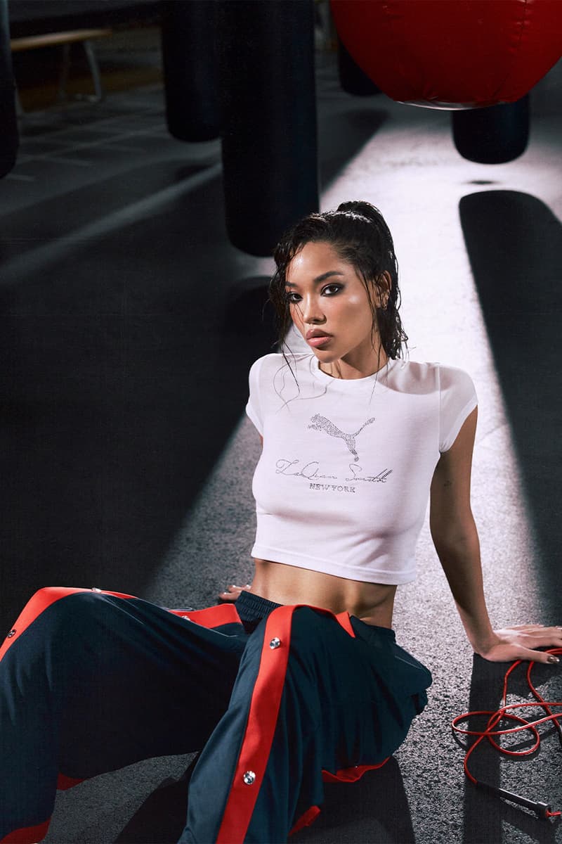 PUMA, LaQuan Smith, Collaboration, Speedcat, Red, Boxing, High-Ankle Boots, Cropped Jackets, Shorts, Sports Bra