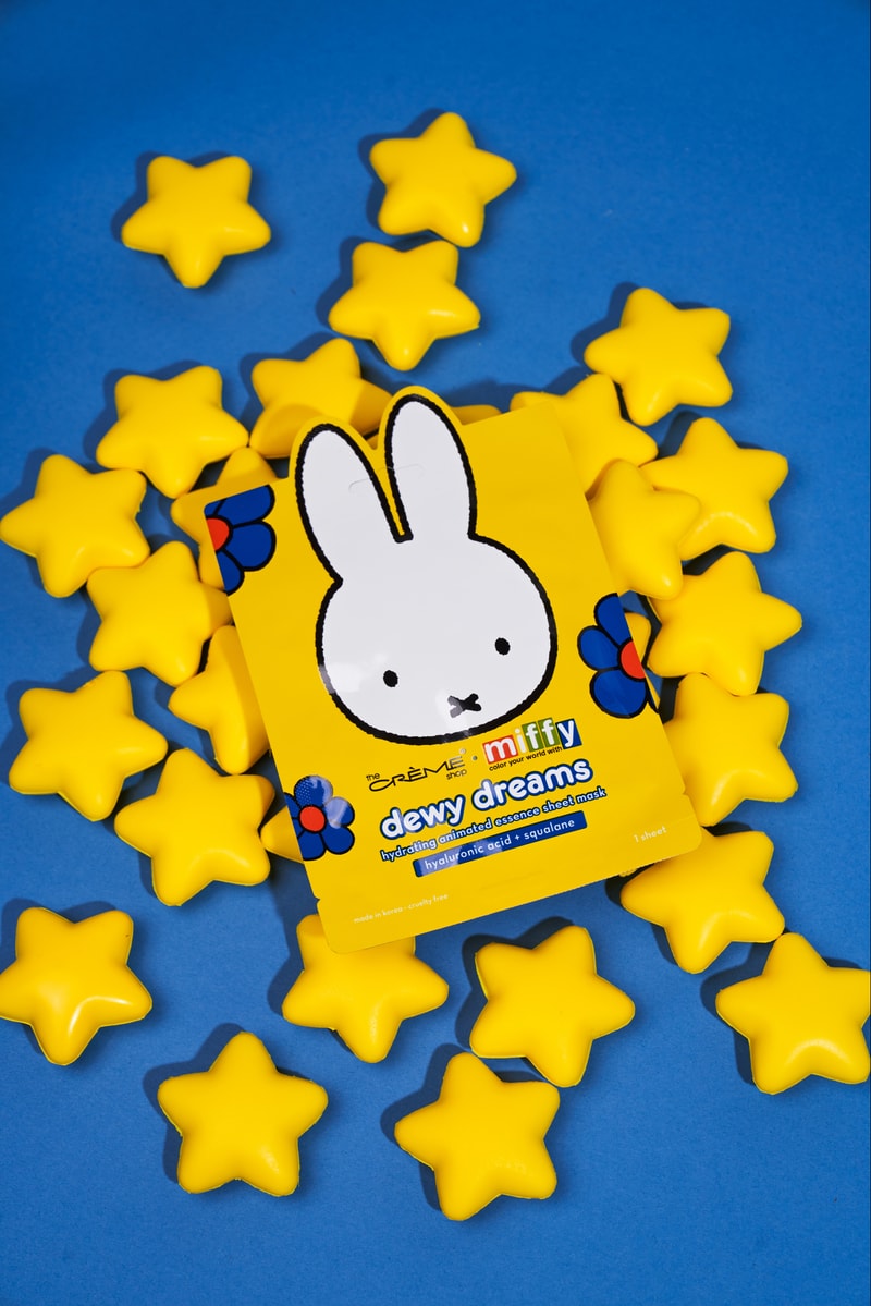 three women using the new miffy and the creme shop collection, makeup, skincare