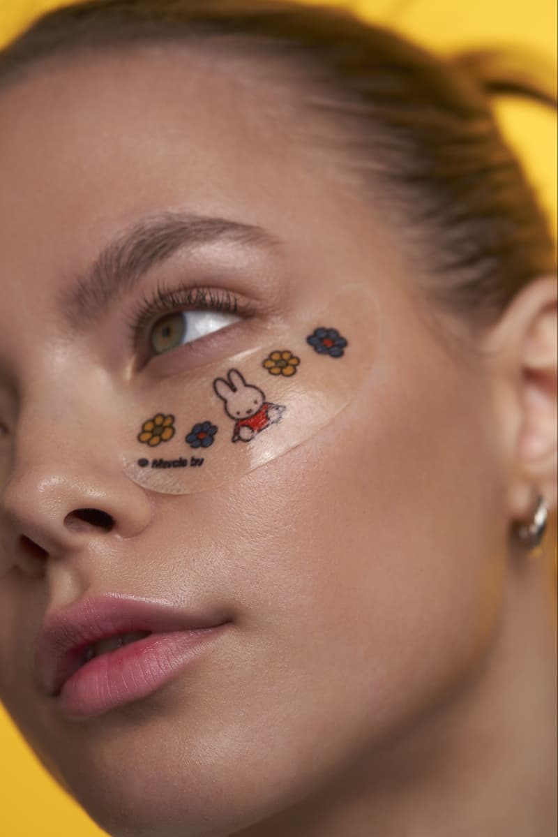 three women using the new miffy and the creme shop collection, makeup, skincare