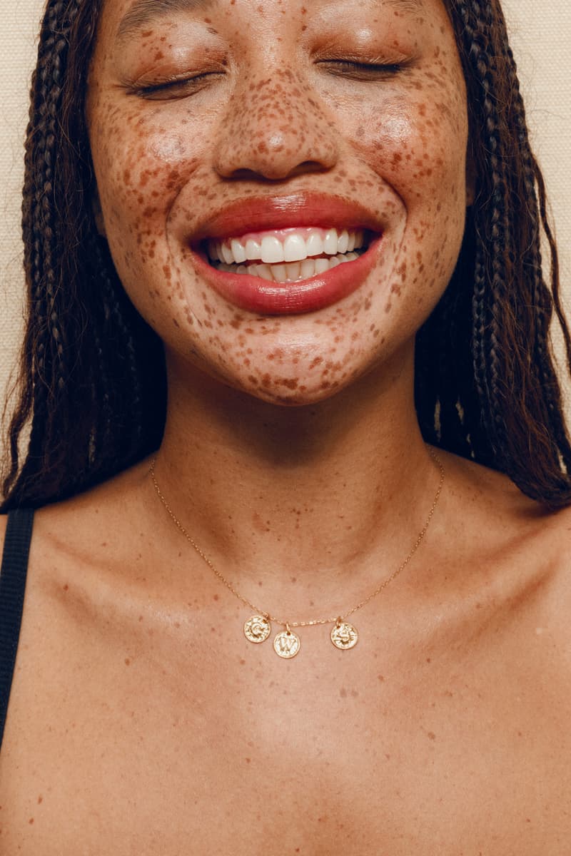 woman relaxing in blow up pool with new good weather skin sunscreen, luxury sun care, skincare, beauty