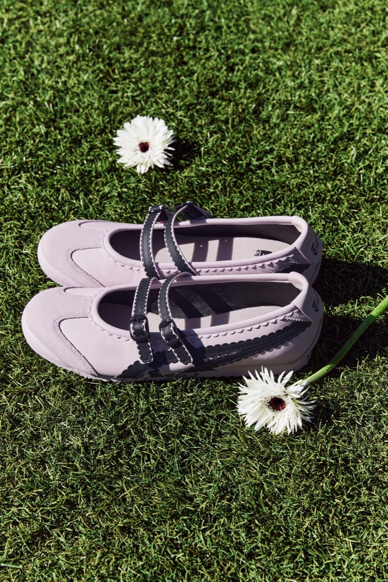 onitsuka tiger mexico 66 sneaker mary jane ballet pump silver white black pink blue tights legs