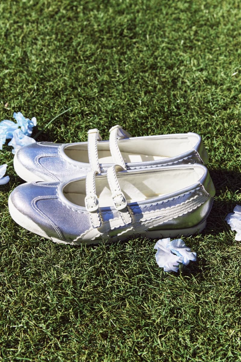 onitsuka tiger mexico 66 sneaker mary jane ballet pump silver white black pink blue tights legs