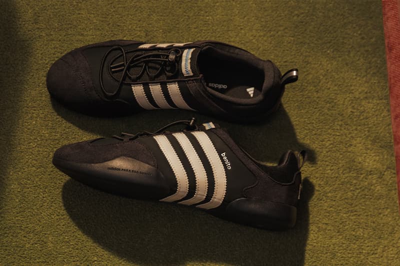 adidas Originals, Bad Bunny, Collaboration, Ballerina, Shoe, Sneaker, White, Black, Stripes, Dance