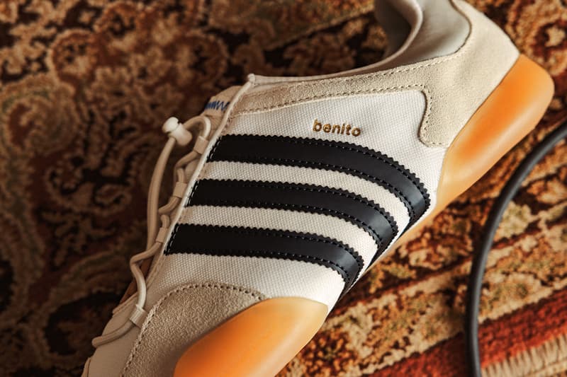 adidas Originals, Bad Bunny, Collaboration, Ballerina, Shoe, Sneaker, White, Black, Stripes, Dance