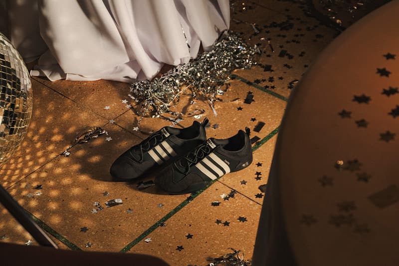 adidas Originals, Bad Bunny, Collaboration, Ballerina, Shoe, Sneaker, White, Black, Stripes, Dance