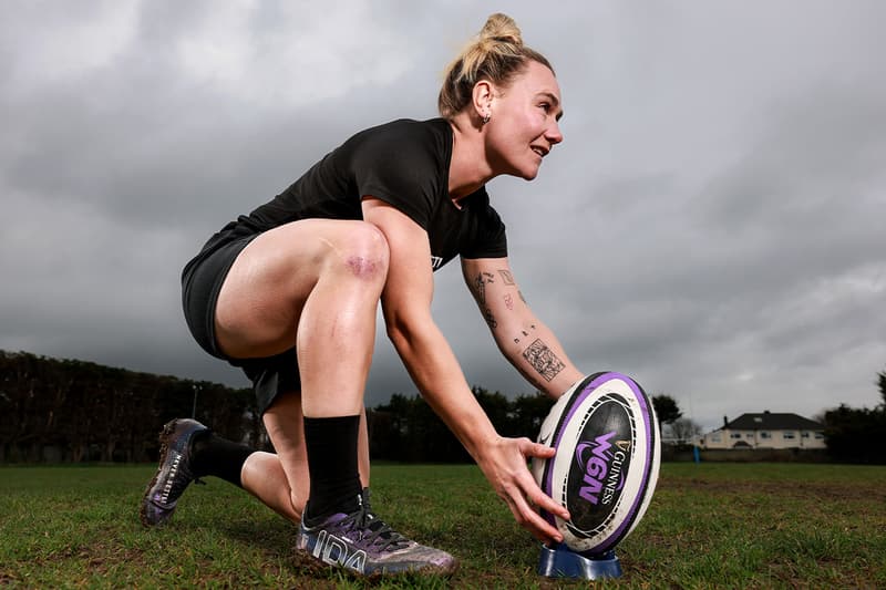 IDA Sports, Guinness, Rugby, Boot, Womens, Sport, 2025 Championship, Black, Purple, Black, White Studs