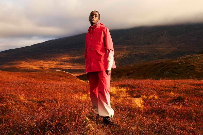 Peak Performance, Trailblazer Collection,  Hiking, Womenswear, Red, Pink, Gradient, Outerwear, Waterproof, Jacket, Trousers, Vest, Sun Hat, 