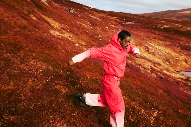Peak Performance, Trailblazer Collection,  Hiking, Womenswear, Red, Pink, Gradient, Outerwear, Waterproof, Jacket, Trousers, Vest, Sun Hat, 