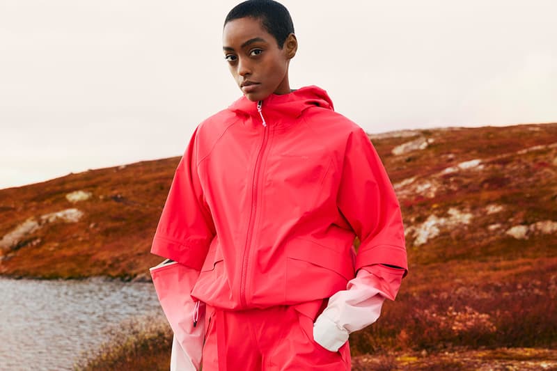 Peak Performance, Trailblazer Collection,  Hiking, Womenswear, Red, Pink, Gradient, Outerwear, Waterproof, Jacket, Trousers, Vest, Sun Hat, 